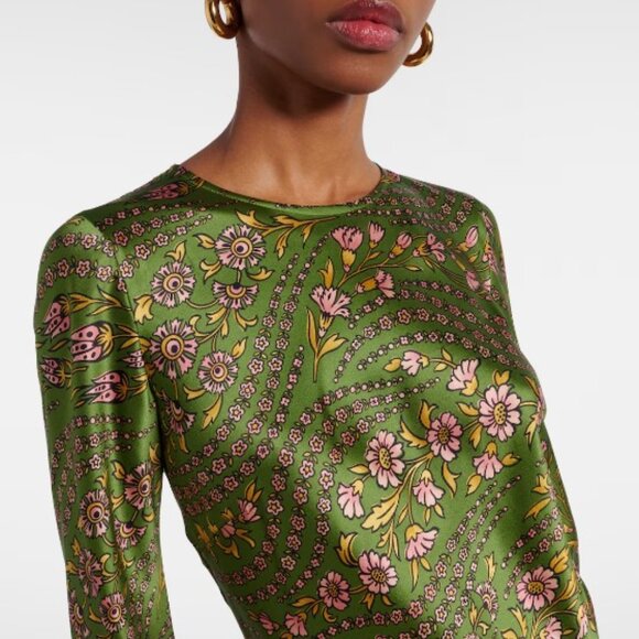 Veronica Beard Gemma floral silk-blend maxi dress - Picture 3 of 15